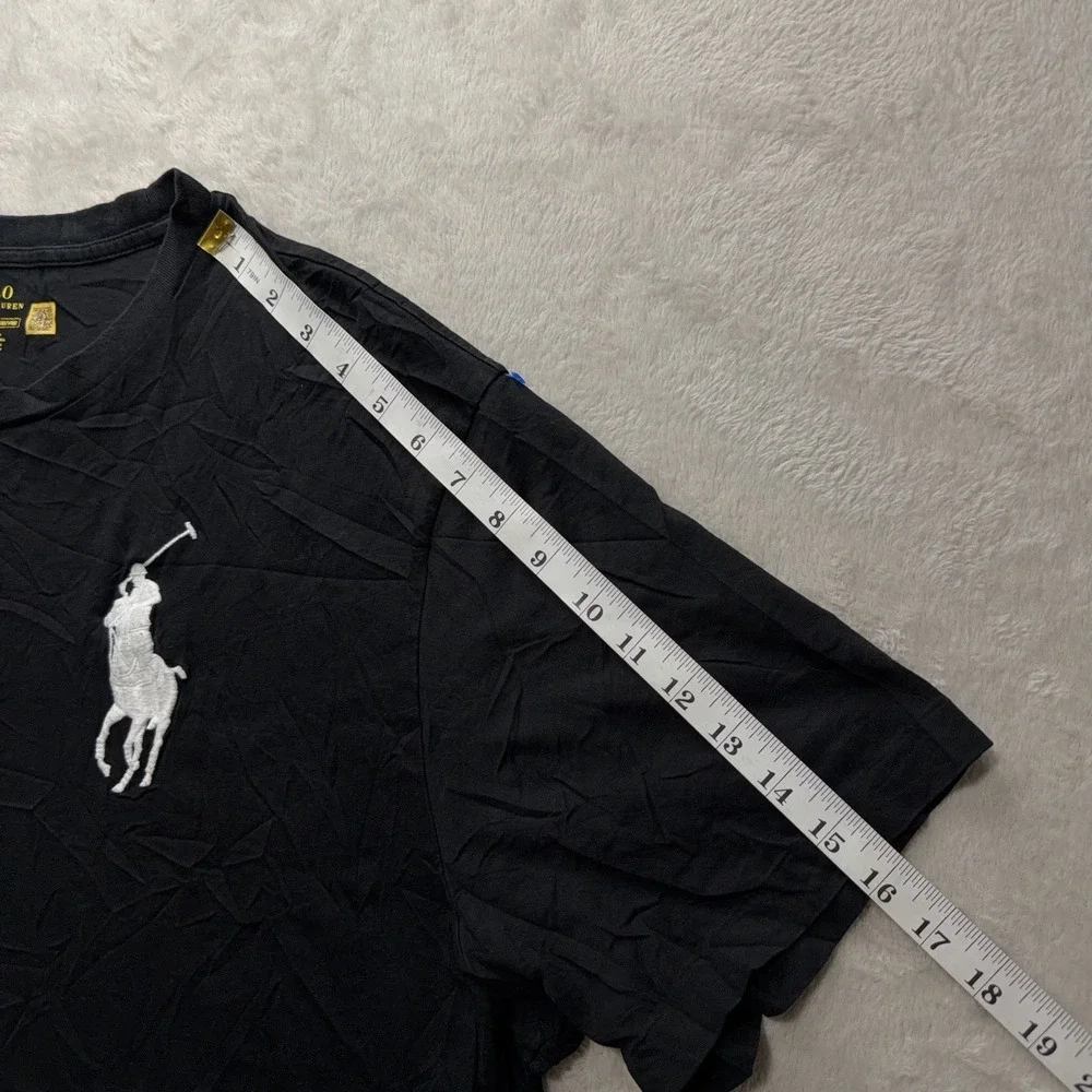Polo Ralph Lauren Mens 2XB Big Pony Embroidered Black T-Shirt Short Sleeve Tee